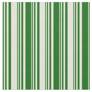 Tela Patrón de líneas/rayas verdes beige y oscuro