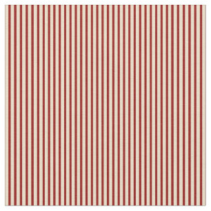 Tela Patrón de líneas rojas/franjas de Tan y Oscuras