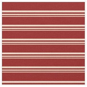 Tela Patrón de líneas rojas tan y oscuro