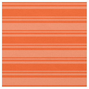 Tela Patrón de líneas rojas y corales