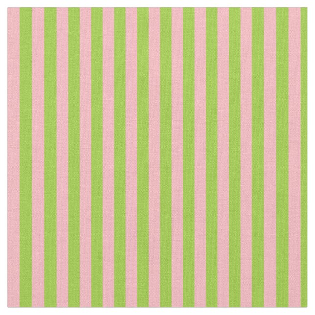 Tela Patrón de líneas rosadas verdes y claras (De cerca)
