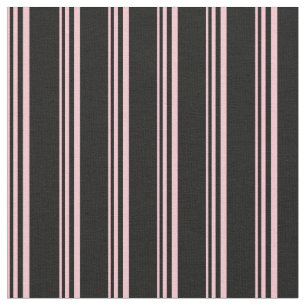 Tela Patrón de líneas rosadas y negras/rayadas