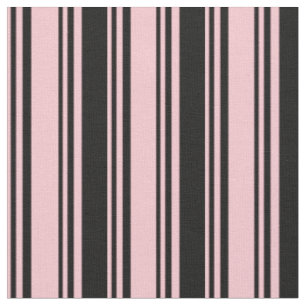 Tela Patrón de líneas rosadas y negras/rayas
