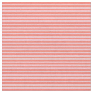 Tela Patrón de líneas rosadas y salmón