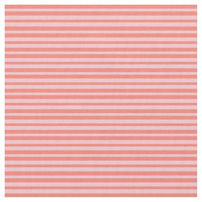 Tela Patrón de líneas rosadas y salmón (De cerca)