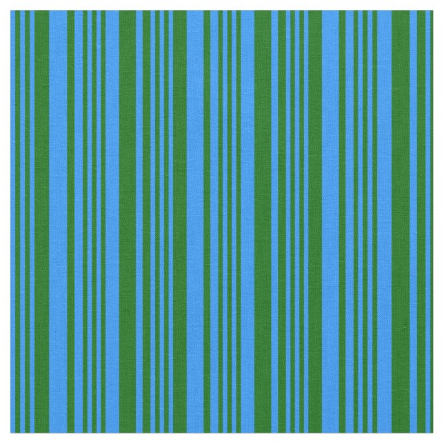 Tela Patrón de líneas verdes azules y oscuras (De cerca)