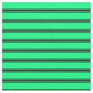 Tela Patrón de líneas verdes y negras