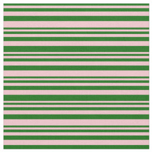 Tela Patrón de líneas verdes y rosas oscuras