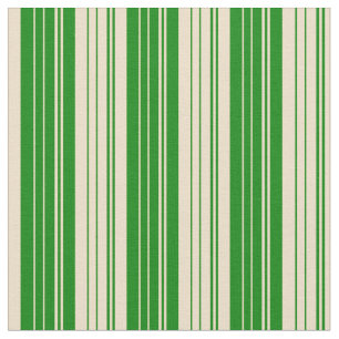 Tela Patrón de líneas verdes y tan