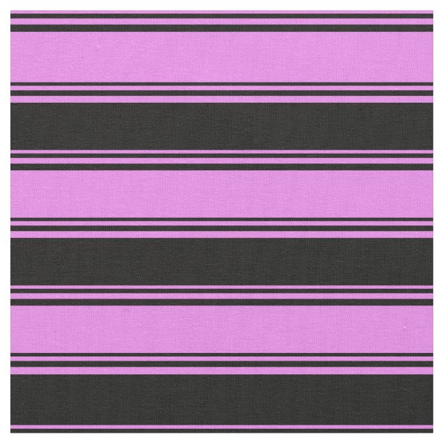 Tela Patrón de líneas violeta y negro (De cerca)