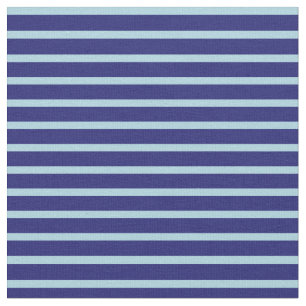 Tela Patrón de lino azul claro y azul oscuro