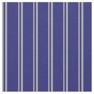 Tela Patrón de lino de color gris oscuro y azul oscuro