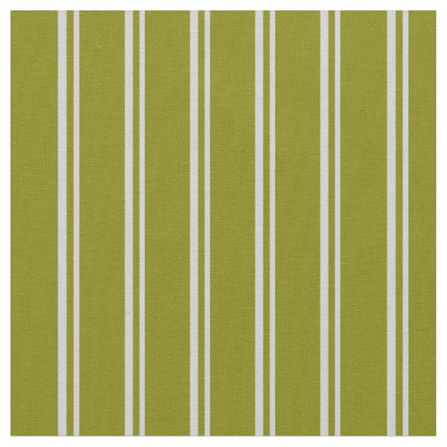 Tela Patrón de lino gris claro y verde (De cerca)