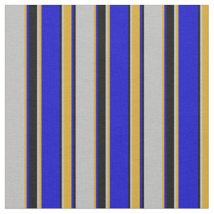 Tela Patrón de lino gris, dorso, azul y negro