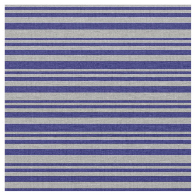 Tela Patrón de lino gris oscuro y azul oscuro (De cerca)