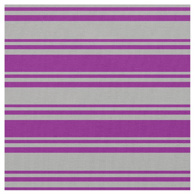 Tela Patrón de lino gris oscuro y morado (De cerca)