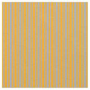 Tela Patrón de lino gris oscuro y naranja