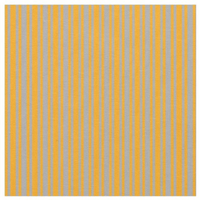 Tela Patrón de lino gris oscuro y naranja (De cerca)