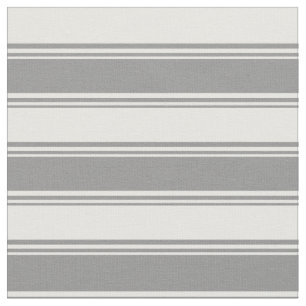 Tela Patrón de lino gris y blanco