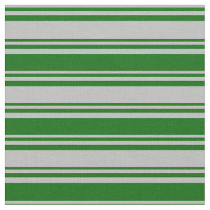 Tela Patrón de lino gris y verde oscuro
