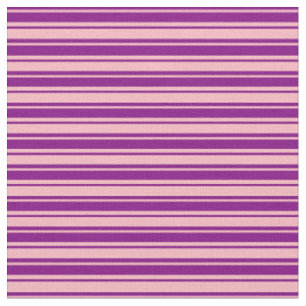 Tela Patrón de lino rosa pálido y morado
