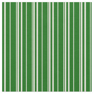 Tela Patrón de lino verde beige y oscuro