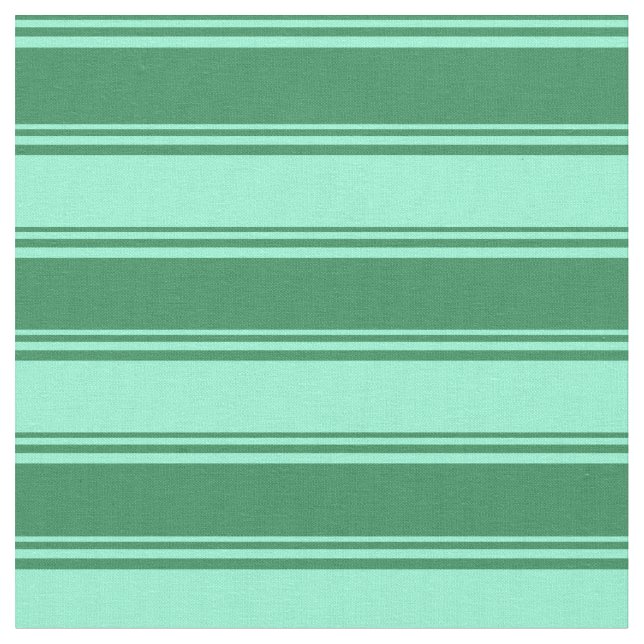 Tela Patrón de lino verde marino (De cerca)