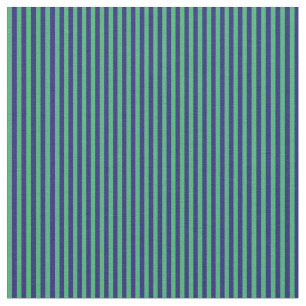Tela Patrón de lino verde marino y azul oscuro