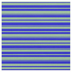 Tela Patrón de lino verde y azul del mar oscuro