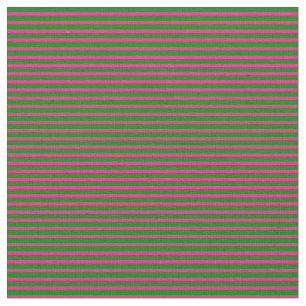 Tela Patrón de lino verde y rosa profundo