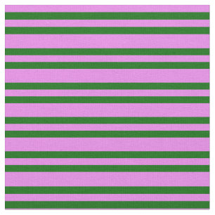 Tela Patrón de lino violeta y verde oscuro