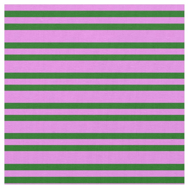 Tela Patrón de lino violeta y verde oscuro (De cerca)
