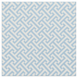 Tela Patrón de Llave Griega Azul Celeste