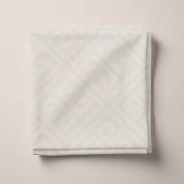 Tela Patrón de Llave Griega Rosa Sonrojado