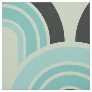 Tela Patrón de los 50 años retro geométrico moderno