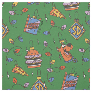Tela Patrón de Luces de Snack Navideño de Scooby-Doo