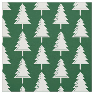 Tela Patrón de madera de bosque navideño