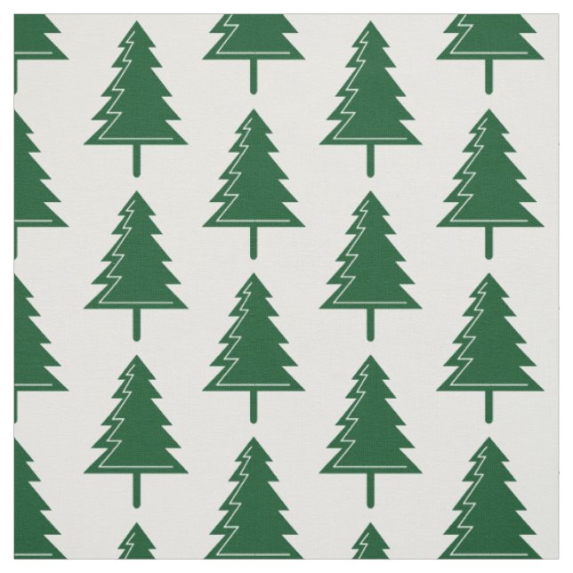 Tela Patrón de madera de bosque navideño (Retal)