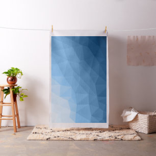 Tela Patrón de malla geométrica clásica azul