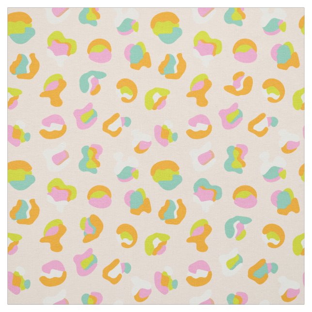 Tela Patrón de manchas de chita de leopardo de impresió (Retal)