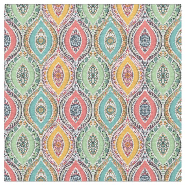 Tela Patrón de Mandala (De cerca)