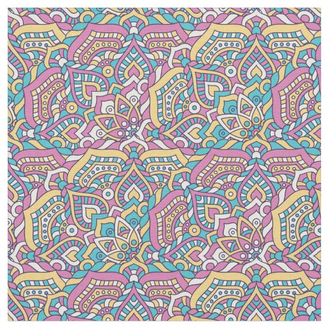 Tela Patrón de Mandala (De cerca)