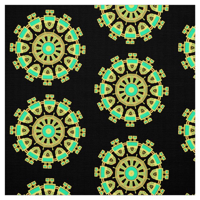 Tela Patrón de Mandala 110714(01) (Retal)