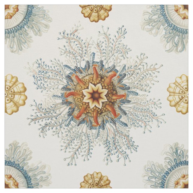 Tela Patrón de Mandala coral (Retal)