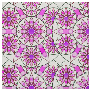 Tela Patrón de Mandala, lavanda, rosa, rosa caliente, b