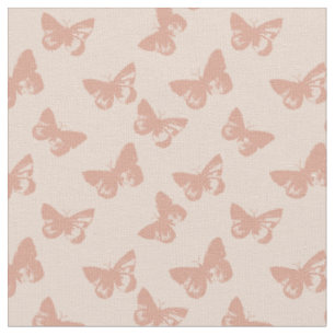 Tela Patrón de mariposa pastel