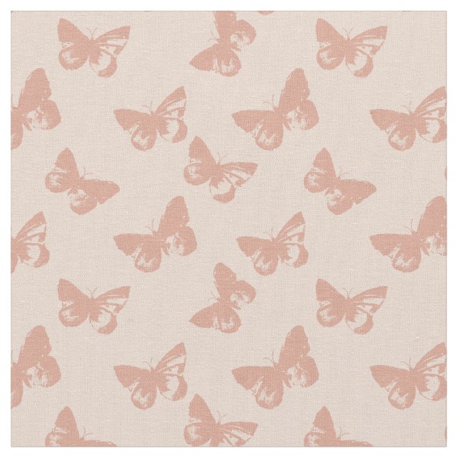 Tela Patrón de mariposa pastel (De cerca)