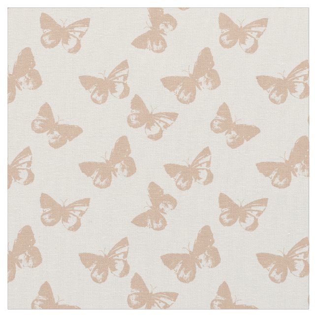 Tela Patrón de mariposa pastel (De cerca)