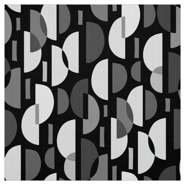 Tela Patrón de media luna 010921 - Monocromo (Retal)