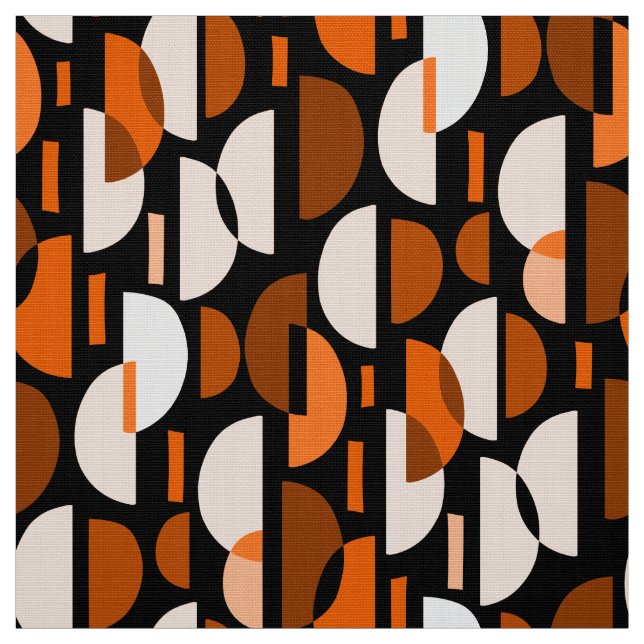 Tela Patrón de media luna 010921 - Naranja (Retal)